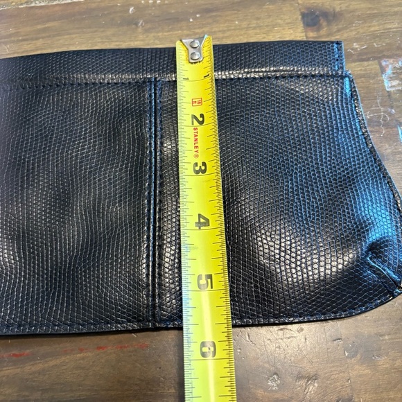 Chloe Parfums Black Textured Clutch Embossed GWP Mini Bag Pouch Evening Night - Picture 4 of 7